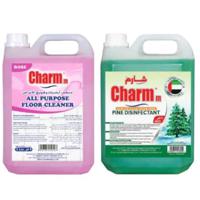 Charmm - Pine Disinfectant 4L+ Charmm Floor Cleaner Rose 5L