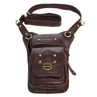 Ekphero Genuine Leather Shoulder Bag First Layer Cowhide Leisure Vintage Crossbody Bag For Men