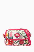 Bright-Pink Small Flora Canvas Bag - thumbnail