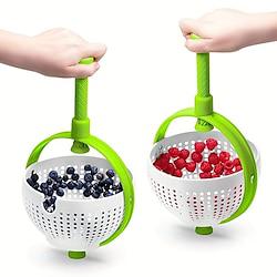 1pc Efficient Fruit Vegetable Washer - Quick-Dry Salad Spinner - Versatile Kitchen Drainer for Everyday Use Lightinthebox