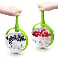 1pc Efficient Fruit Vegetable Washer - Quick-Dry Salad Spinner - Versatile Kitchen Drainer for Everyday Use Lightinthebox