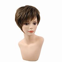 Short Female Haircut Puffy Straight Natural Short Synthetic Hair Wigs For American Africa Women miniinthebox - thumbnail