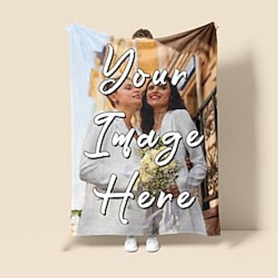 Customized Valentine's Day Flannel Fleece Blanket - Personalized Cozy Blanket for a Romantic Evening Lightinthebox Customized Valentine's Day Flannel Fleece Blanket - Personalized Cozy Blanket for a Romantic Evening Lightinthebox