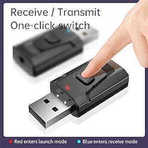 USB Bluetooth 5.0 Transmitter Receiver Mic 3 in 1 EDR Adapter Dongle 3.5mm AUX for TV PC Headphones Home Stereo Car HIFI Audio Lightinthebox