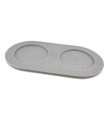 Pino Sand-made Serving Tray Dolphin Grey Small 41.5x22cm