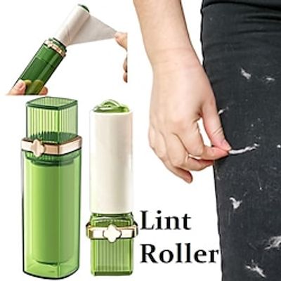 Portable Lint Roller with 3pcs Replaceable Rollers for Pet Hair Clothes Sofa Car and Carpet Sticky Hair Roller Tearable Roll Paper Portable Roller Brush Clothes Sticky Hair Artifact Lightinthebox