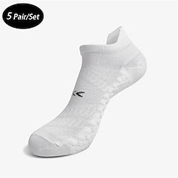 Men's 5 Pack Multi Packs Socks Ankle Socks Low Cut Socks Black White Color Color Block Sports Outdoor Daily Vacation Basic Medium Spring Fall Fashion Casual Lightinthebox