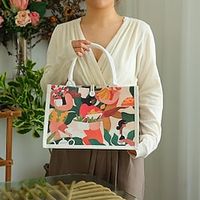 Women's Work Bag Tote Linen Shopping Daily Office  Career Lightinthebox - thumbnail