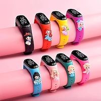 Kids Digital Watch Cartoon Princess Watch Waterproof Smart Touch  Sports Bracelet Clock Kids Electronic Digital Watches miniinthebox - thumbnail