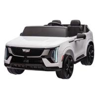 Megastar Ride On Cadillac Power Ride 12 V Electric Car For Kids - white