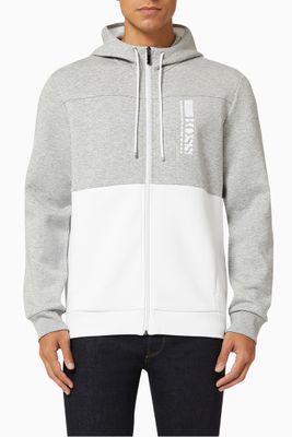 Saggy 1 Colour Block Hoodie in