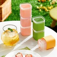Large Ice Tray Freestanding Silicone Ice Cube Mold Summer Household Storage Ice Box with Lid Kitchen Accessories Lightinthebox - thumbnail