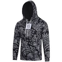 Mens Hot Sale 3D Printing Long Sleeve Casual Fashion Hoodie