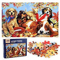 1 pcs Dog Jigsaw Puzzle Educational Toy Adorable Decompression Toys Parent-Child Interaction Kraftpaper Animal Kids Adults' Toy Gift miniinthebox - thumbnail