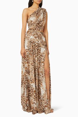 Jafari Printed Silk-Blend Gown Jafari Printed Silk-Blend Gown