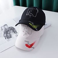 1pcs Kids  Toddler Unisex Active Birthday  Casual  Daily Wear Cartoon  Letter Stylish Cotton Hats  Caps White  Black  Purple S Lightinthebox - thumbnail