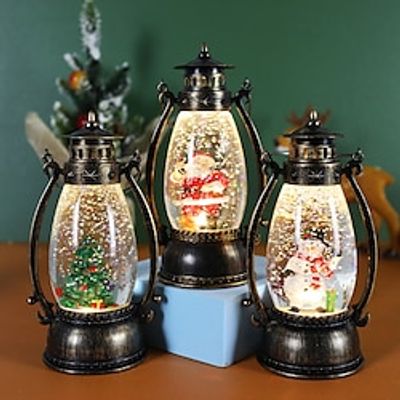 Christmas decorations crystal ball luminous portable oil lamp snow lamp Christmas gift Christmas table decoration. Lightinthebox