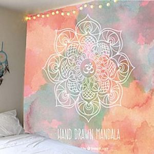 Mandala Bohemian Wall Tapestry Art Decor Blanket Curtain Hanging Home Bedroom Living Room Dorm Decoration Boho Hippie Psychedelic Floral Flower Lotus Indian miniinthebox