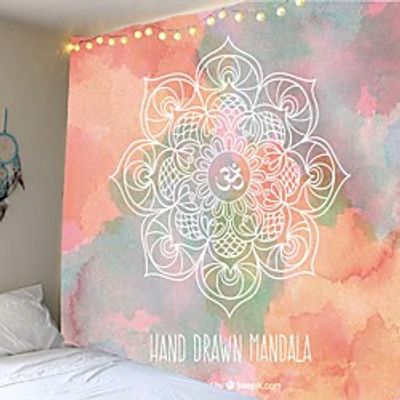 Mandala Bohemian Wall Tapestry Art Decor Blanket Curtain Hanging Home Bedroom Living Room Dorm Decoration Boho Hippie Psychedelic Floral Flower Lotus Indian miniinthebox