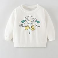Kids Girls' Sweatshirt Cartoon Long Sleeve Crewneck Fall Winter Active Adorable Daily Cotton School Outdoor Casual Tailored Fit Lightinthebox - thumbnail