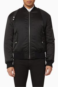 Harness Satin Bomber Jacket