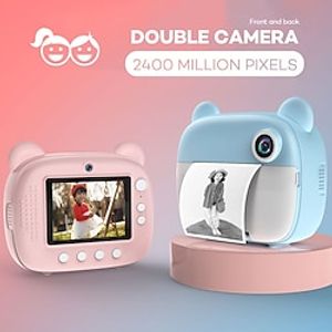 Children's Game Print Camera with 16GB TF Card Thermal Printer Kid Digital Photo Camera Toy Child Lightinthebox