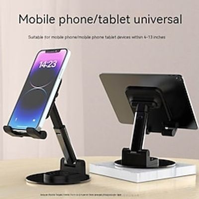 Cell Phone Holder Stand Mount Lightweight Angle Height Adjustable Fully Foldable Phone Stand for Desk Selfies  Vlogging  Live Streaming Compatible with Tablet All Mobile Phone Phone Accessory Lightinthebox