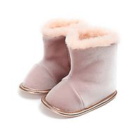 Boys and Girls Boots Baby Shoes First Walkers Synthetics Cartoon Design Casual / Daily Snow Boots Infants(0-9m) Daily Walking Indoor Light Pink Gray Black Fall Winter / Mid-Calf Boots miniinthebox - thumbnail