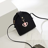 Women's Bags PU Leather Crossbody Bag Plain Heart Fashion Daily Date 2021 Black Red Blushing Pink Gray Lightinthebox - thumbnail