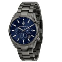 Maserati Attrazione 43Mm Mult Blue Dial Br Gun Men's Watch