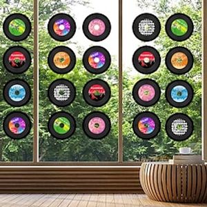 7pcs Vinyl Record Wall Stickers Diy Vinyl Record Decals Home Living Room Bedroom Home Decoration Murals For Teen Boys Lightinthebox