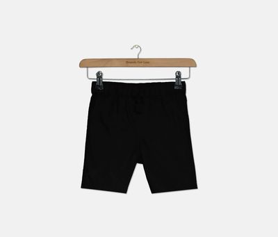 Toddler Boys Woven Cotton Shorts Deep Black Toddler Boys Woven Cotton Shorts Deep Black