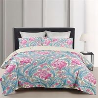 100% Cotton Duvet Cover Set Vintage Floral Pattern Comforter Set Soft Luxury Bedding Set Home Decor Dusk Bedding Gift King Queen Full Size Inspired by William Morris Lightinthebox - thumbnail