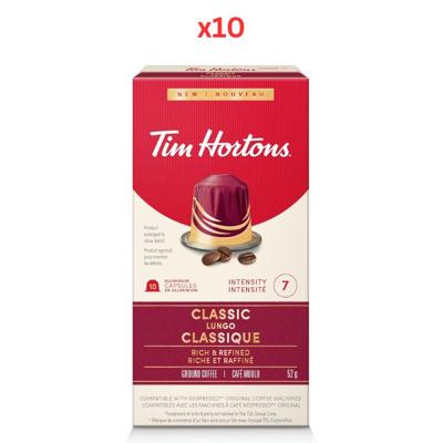Tim Hortons Ncomp Classic Lungo 10 Sachet Pack Of 10