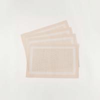 Boho Textured 4-Piece Placemat Set