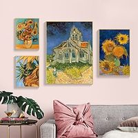 Wall Art Canvas Prints Painting Artwork Picture  Floral Home Decoration Decor Rolled Canvas No Frame Unframed Unstretched miniinthebox - thumbnail