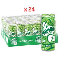 Mirinda Green Apple Carbonated Soft Drink Can 330 ml x 24 Carton