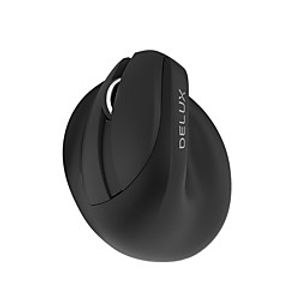 delux m618zd left hand bluetooth wireless mouse ergonomic optical rechargeable mice for computer Lightinthebox