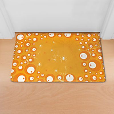 Rectangle Area Rugs Hand Tufted Flannelette Non Skid Halloween Skull Halloween Skull miniinthebox