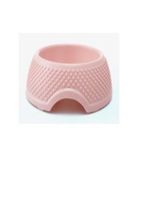 Pets Club Heart Pattern Single Bowl Pink For Cat & Dog - 98ML