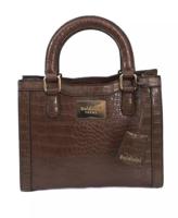 Baldinini Trend Elegant Brown Shoulder Bag with Golden Accents (BA-23386)