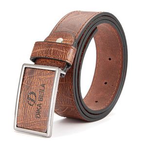 Men's Business PU Leather Alloy Needle Buckle Belts Casual Pin Buckle Belt Homme Cinto Masculino
