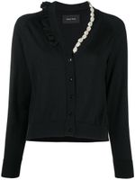 Asymmetric Pearl Embellished Cardigan - thumbnail