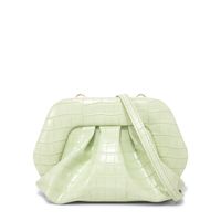 Gea croc eco-leather clutch - thumbnail
