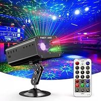 Party Lights Dj Disco Lights Strobe Stage Light Sound Activated Laser Llights Projector with Remote Control for Parties Bar Birthday Wedding Holiday Event Live Show Xmas Decorations Lights Lightinthebox - thumbnail