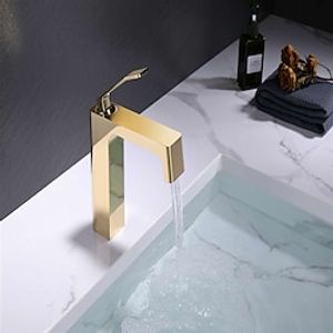Bathroom Sink Faucet - Classic Chrome  Oil-rubbed Bronze  Nickel Brushed Free Assemblement Single Handle One HoleBath Taps Lightinthebox