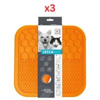 M-Pets Lecca Mat Orange Small (Pack of 3)