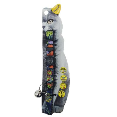 Swooosh Sun & Shine Safe Cat Collar - Grey
