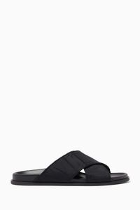Valentino Garavani VLTN TIMES Sandals in Nylon & Calfskin
