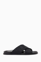 Valentino Garavani VLTN TIMES Sandals in Nylon & Calfskin - thumbnail